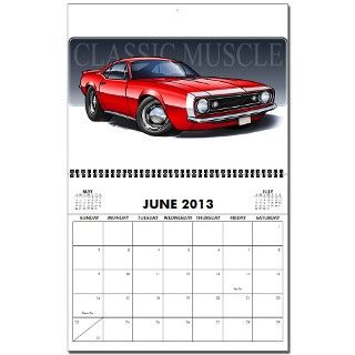 Muscle Car Art Calendar by grapeapedesign