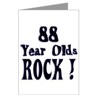 88 Gifts  88 Greeting Cards  88 Year Olds Rock  Greeting Cards