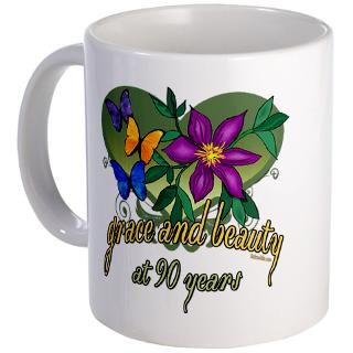 90 Gifts  90 Drinkware  Beautiful 90th Mug