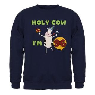 96 Gifts  96 Sweatshirts & Hoodies  Cow 96th Birthday Sweatshirt