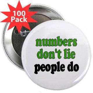  Accountant Buttons  Numbers Dont Lie 2.25 Button (100 pack