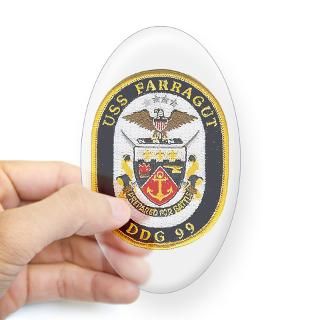 USS Farragut DDG 99 Oval Decal for $4.25