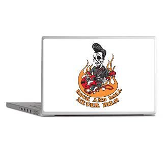 60S Gifts  60S Laptop Skins  Rock and Roll Skull Laptop Skins