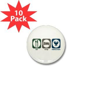 Eat Sleep Kettle Drum Mini Button (10 pack)