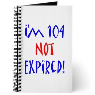 104 Not Expired Journal for $12.50