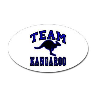 team kangaroo ii sticker oval $ 3 99