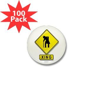old person crossing xing mini button 100 pack $ 103 99
