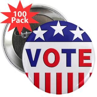 Blue Gifts  Blue Buttons  Vote Political 2.25 Button (100 pack)