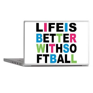 Baseball Gifts  Baseball Laptop Skins  Girls Softball Laptop