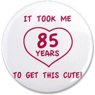 Funny 85th Birthday (Heart) Rectangle Magnet (100