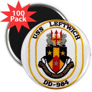 USS LEFTWICH 2.25 Magnet (100 pack)