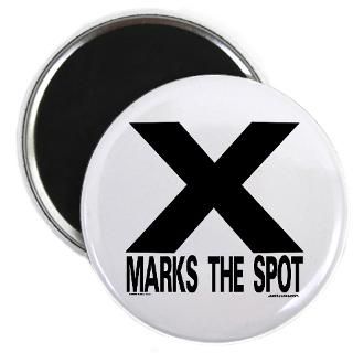 Marks the Spot Rectangle Sticker