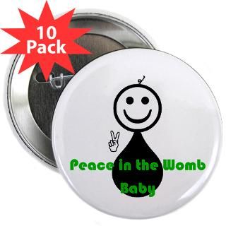 peace in the womb baby 2 25 button 100 pack $ 114 99