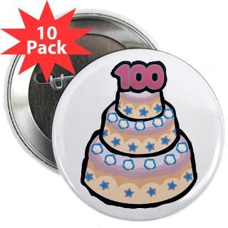 100th birthday cake.png Canvas Lunch Tote