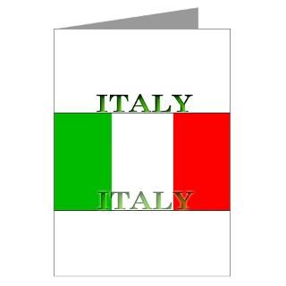 Italy Italian Flag Greeting Cards (Pk of 10)