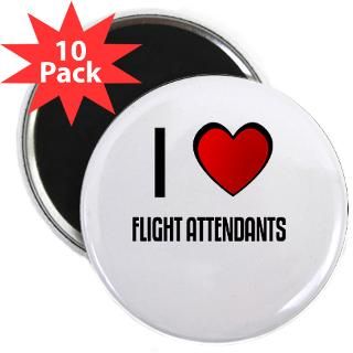 LOVE FLIGHT ATTENDANTS 2.25 Magnet (10 pack)