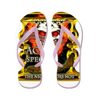 USAF AC 130 Spectre Skull Gol Flip Flops