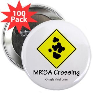 mrsa crossing sign 01 2 25 button 100 pack $ 127 00