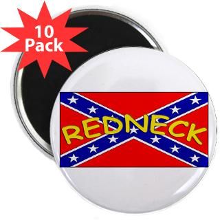Confederate Redneck Flag 2.25 Magnet (10 pack)