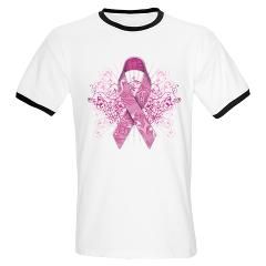 Breast Cancer Awareness Pink Ribbon Paisley Design T Shirt by Admin