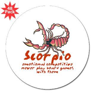 Scorpio 3 Lapel Sticker (48 pk)