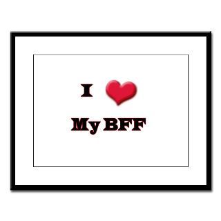 Love (Heart) My BFF Rectangle Magnet (10 pack)
