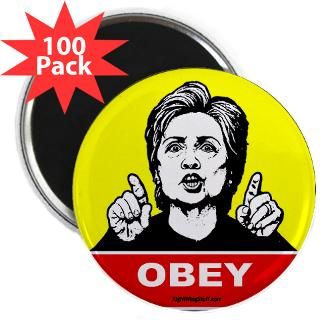 obey hillary 2 25 magnet 100 pack $ 139 99
