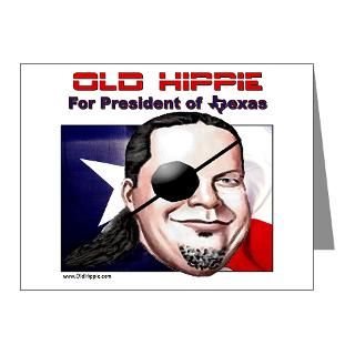 Old Hippie For Pres Rectangle Magnet (100 pack)