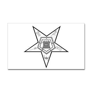 OES Black n White Rectangle Sticker