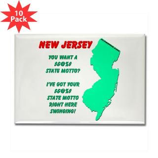 New Jersey State Motto Rectangle Magnet (10 pack)