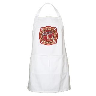 Patriotic Fire Fighter Pinup Girl BBQ Apron
