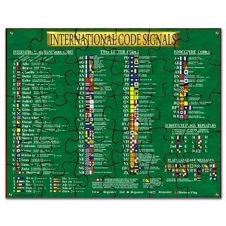 INTERNATIONAL CODE FLAGS POST Puzzle for $12.00