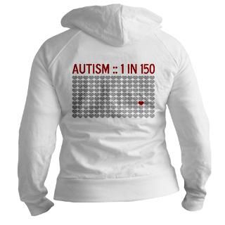 Gifts  1 Sweatshirts & Hoodies  Autism   1 in 150 Fitted Hoodie