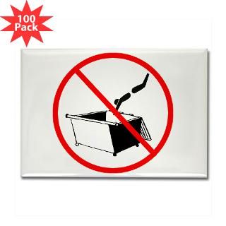 No Dumpster Diving Rectangle Magnet (100 pack)