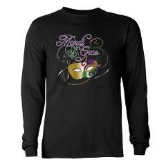 Mardi Gras 3 Long Sleeve Dark T Shirt