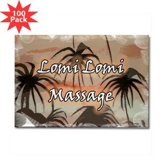 Lomi Lomi Massage Rectangle Magnet (100 pack)