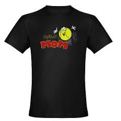 Softball Mom Mens Fitted T Shirt (dark)