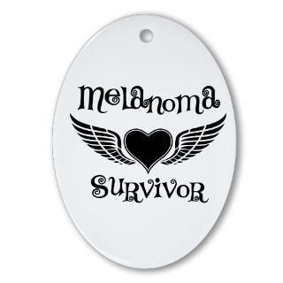 Melanoma Survivor Fighter Wings T Shirts  Cool Cancer Shirts and
