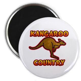 Kangaroo Country Design Rectangle Magnet (10 pack)