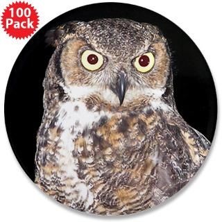 great horned owl 3 5 button 100 pack $ 169 99