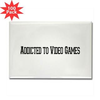 addicted to video games rectangle magnet 100 pack $ 164 99