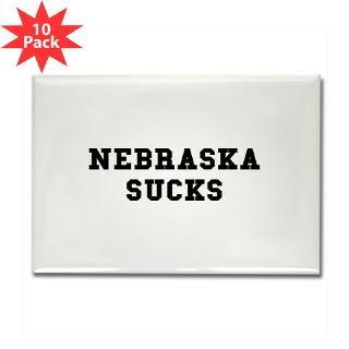 Nebraska Sucks Rectangle Magnet (10 pack)