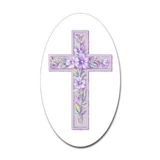 Purple Easter Cross Bumper Sticker