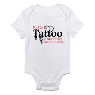 Dads tattoos cooler Baby Toddler Body Suit by owenandemma