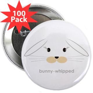 bunny face   lop ears 2.25 Button (100 pack)