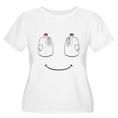 Nice melons/knockers/jugs Womens Plus Size Scoop Neck T Shirt