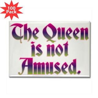 the queen is not amused rectangle magnet 100 pack $ 174 99