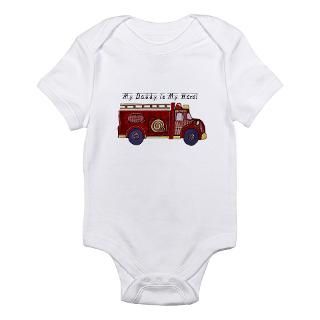 My Daddy is My Hero (Fireman) Infant Creeper Body Suit by