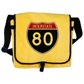 Interstate Highway 80  Symbols on Stuff T Shirts Stickers Hats and