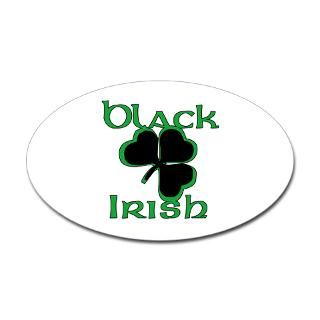 Black Irish with Black Shamrock  Leprechaun Gifts & All Things Irish